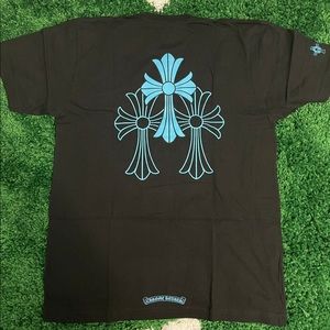 Chrome Hearts black/blue Pocket cross tee